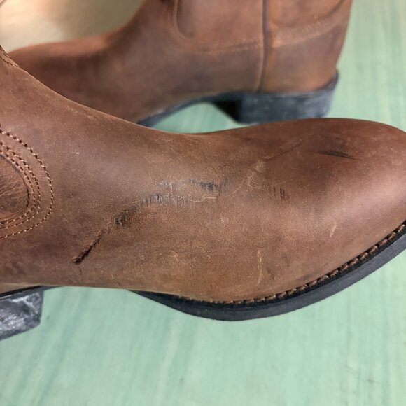 NEW Mens Ariat ATS Heritage Roper Brown Boots Size 8 D 10002284 - Picture 7 of 13